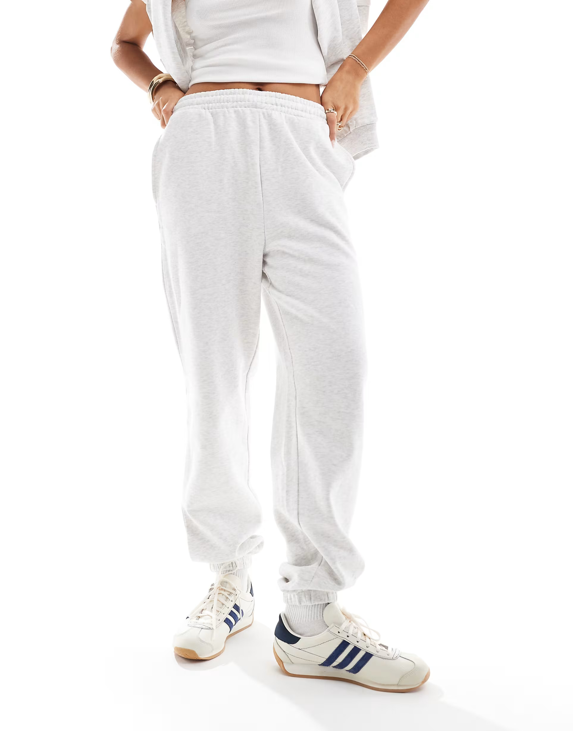 ASOS DESIGN ultimate jogger co-ord in ice marl | ASOS (Global)