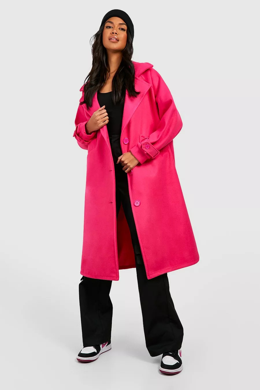 Super Oversized Wool Coat | Boohoo.com (US & CA)