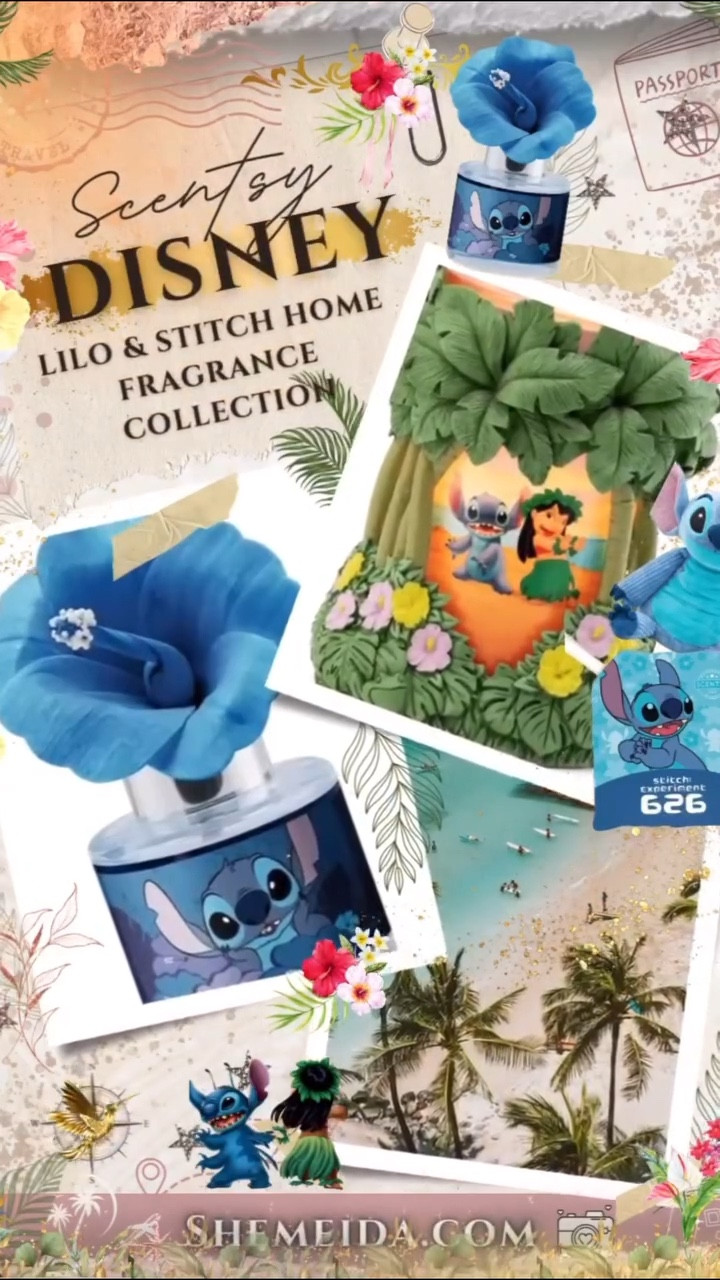 Tropical Seaside Adventures with Stitch? Bring the scents of the Disney Stitch Scentsy Collection into your home!

🌊Enjoy Stitch’s antics with sweet pineapples, nectar, orange, sugarcane & sea salt mist,

&

🌊 Angel mischievousness fun when Goji & blackberry get mixed up with sweet vanilla cream & sugarcane!

🛍️🔗: https://Shemeida.scentsy.us

Xoxo, Shemeida😘
Ps. A tropical seaside drink scent awaits you! 

#liloandstitch #disneystitch #disneystitchlover #disneystitchcollection #disneyscentsy #disneyscentsybuddy #disneyscentsybuddies #disneyscentsycollaboration #disneyscentsypak #disneyscentsywarmer #scentsy #scentsylife #scentsydisney #scentsyconsultant #scentsywarmer #scentsylove #scentsywax #scentsybuddy #scentsybars