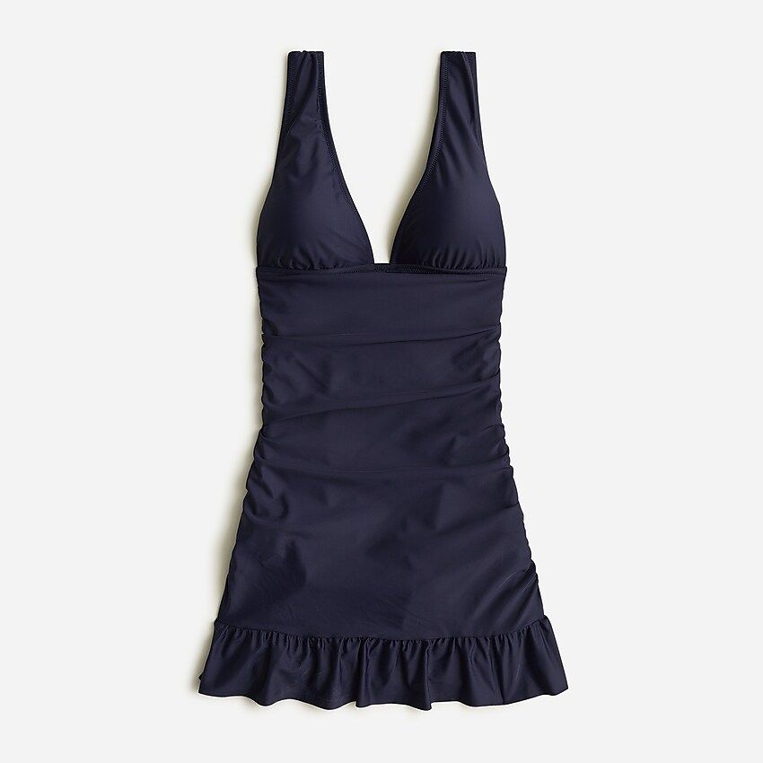 Ruched femme swim dress | J.Crew US