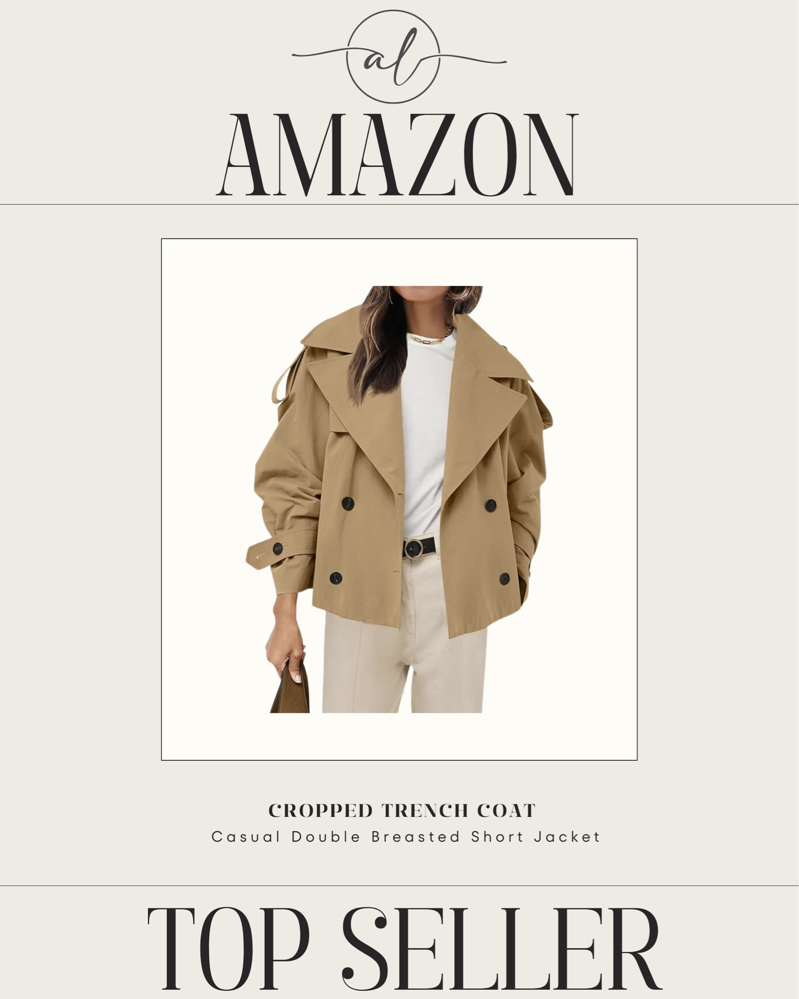 Amazon top seller - CROPPED TRENCH COAT

#LTKSeasonal #LTKStyleTip #LTKU