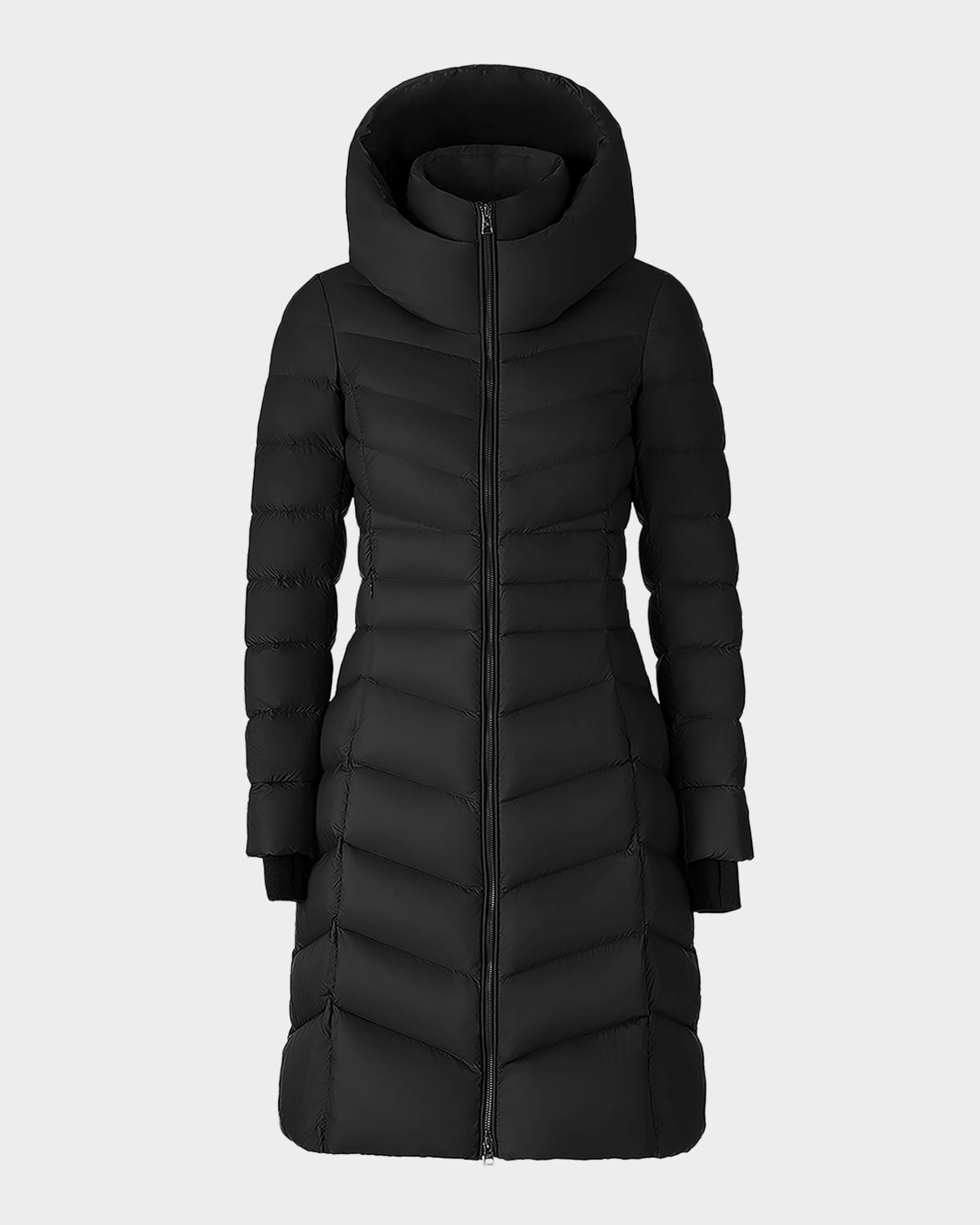 Lita-U Down Fit-&-Flare Hooded Coat | Neiman Marcus