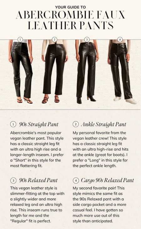 Abercrombie faux leather pants sale // stack 40% off with DENIMAF!!

#LTKSeasonal #LTKunder100 #LTKsalealert