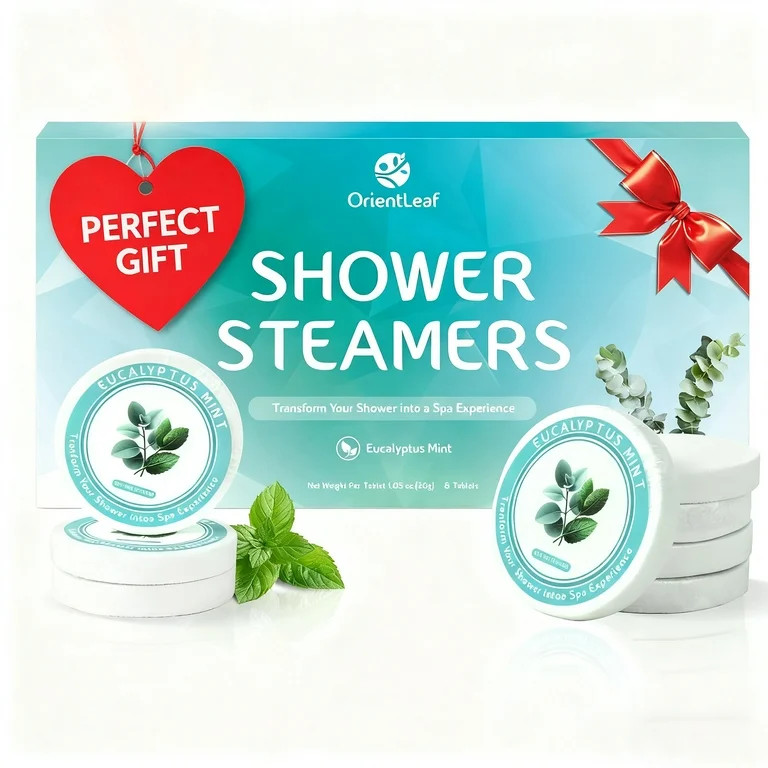 OrientLeaf Aromatherapy Shower Steamers, 8 Tablets Eucalyptus Mint Shower Bombs Set for Stress Re... | Walmart (US)