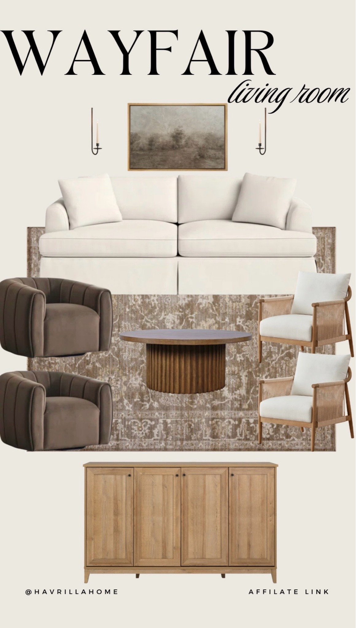 Wayfair living room. wayfair living room ideas, wayfair furniture finds, wayfair home decor, wayfair living room inspiration, wayfair living room must-haves. Follow @havrillahome on Instagram and Pinterest for more home decor inspiration, diy and affordable finds Holiday, christmas decor, home decor, living room, Candles, wreath, faux wreath, walmart, Target new arrivals, winter decor, spring decor, fall finds, studio mcgee x target, hearth and hand, magnolia, holiday decor, dining room decor, living room decor, affordable, affordable home decor, amazon, target, weekend deals, sale, on sale, pottery barn, kirklands, faux florals, rugs, furniture, couches, nightstands, end tables, lamps, art, wall art, etsy, pillows, blankets, bedding, throw pillows, look for less, floor mirror, kids decor, kids rooms, nursery decor, bar stools, counter stools, vase, pottery, budget, budget friendly, coffee table, dining chairs, cane, rattan, wood, white wash, amazon home, arch, bass hardware, vintage, new arrivals, back in stock, washable rug  

 #LTKStyleTip