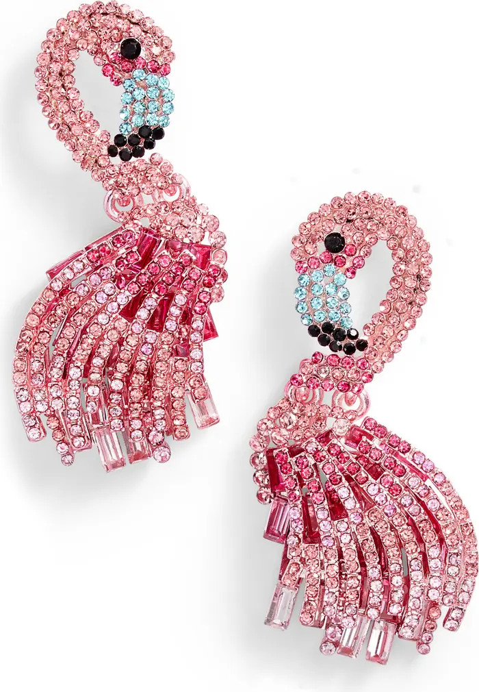 Buenos Aires Flamingo Cubic Zirconia Earrings | Nordstrom