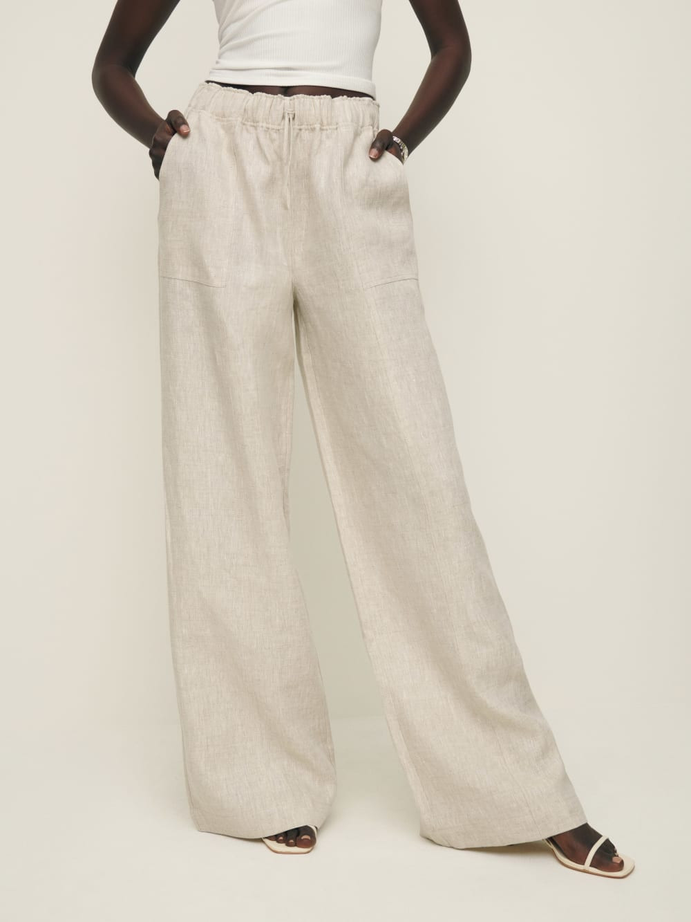 Declan Linen Pant | Reformation (Global)