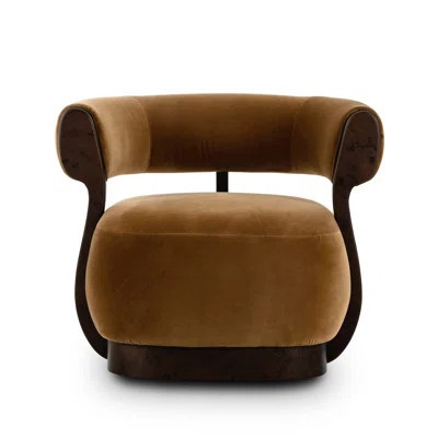 Yuri Swivel Chair-Surrey Ochre | Perigold