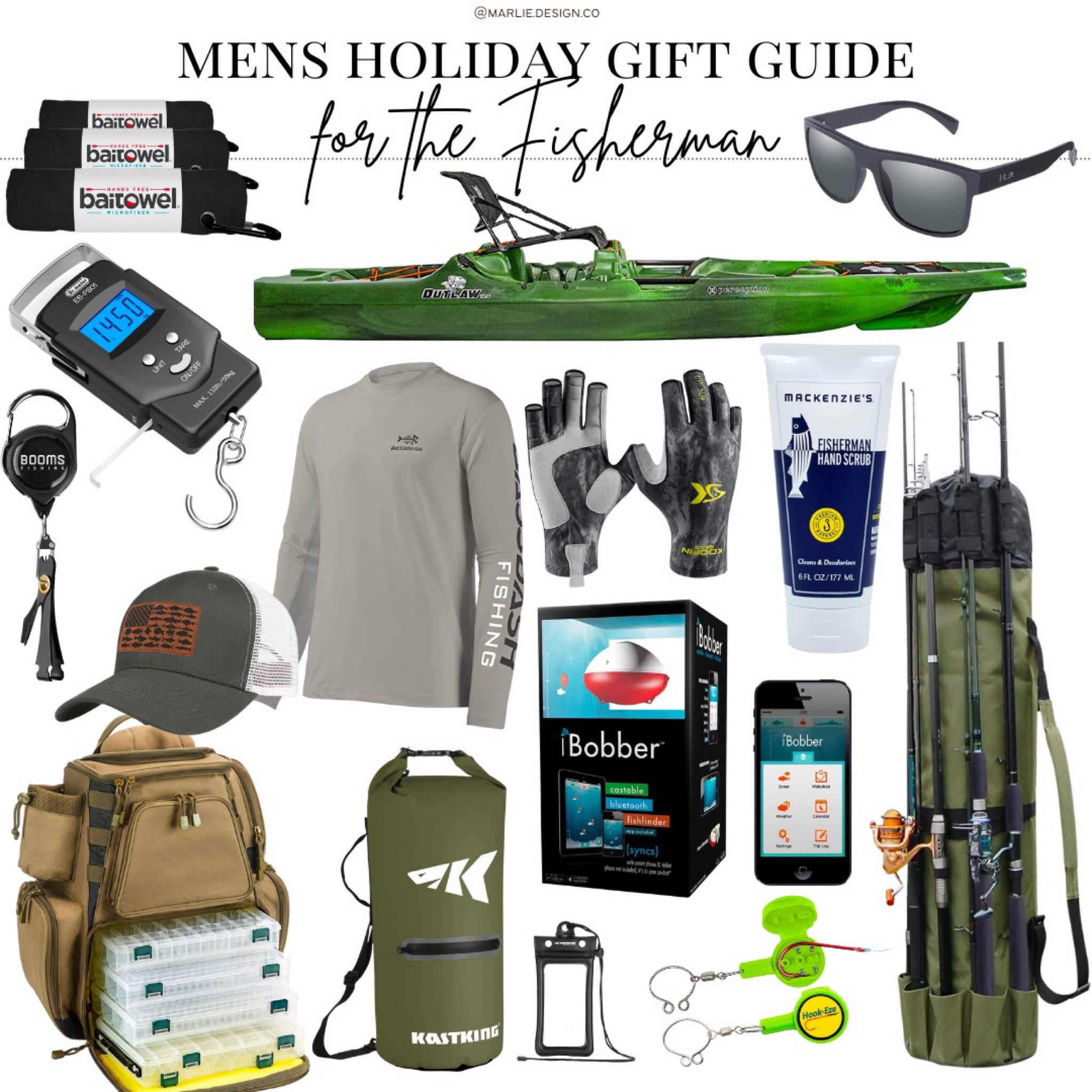 Mens Gift Guide for the Fisherman | fishing gear | fishing equipment | Christmas gift guide | tackle box backpack | kayak | sunglasses | scale | bait hook | mens shirt | gloves | UV protectant gloves | polarized sunglasses | fishing bucket | live bait cooler  

#LTKmens #LTKunder100 #LTKHoliday