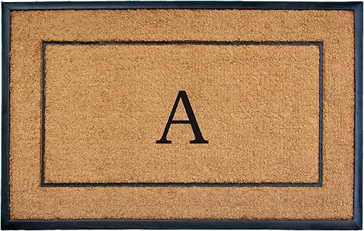 Calloway Mills AZ101633048A Maxen Monogram Doormat, 30" x 48", Natural/Black, Letter A | Amazon (US)