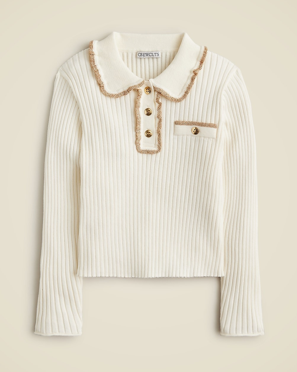 Girls' ruffle polo sweater | J. Crew US