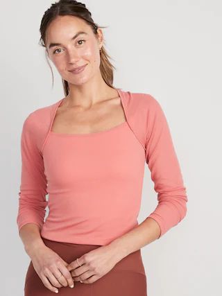 UltraLite Rib-Knit Bolero Top for Women | Old Navy (US)