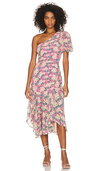 Santorini Dress in Pink & Black Floral | Revolve Clothing (Global)