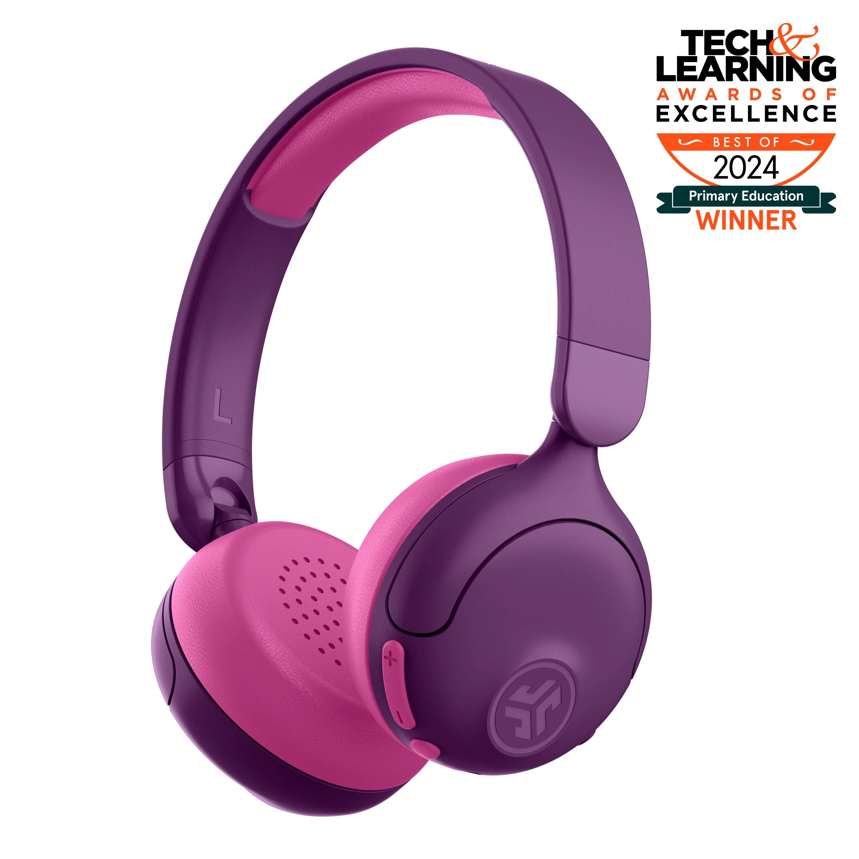 JLab JBuddies ANC 2 in 1 Wireless + Wired Kids Headphones Purple/Pink | JLab