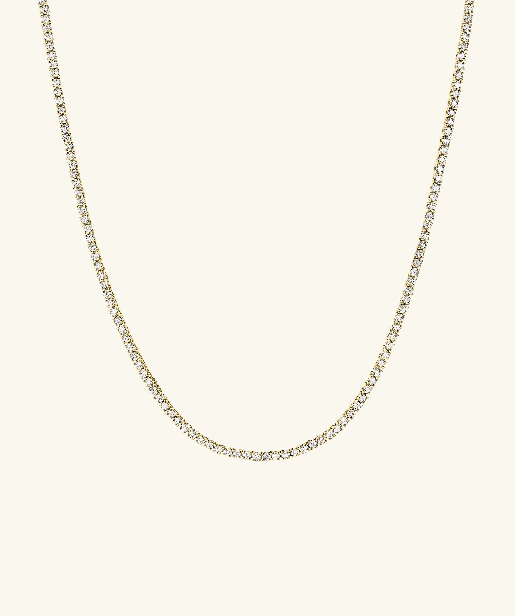 Diamond Tennis Necklace 1.8mm | Mejuri Fine Crew