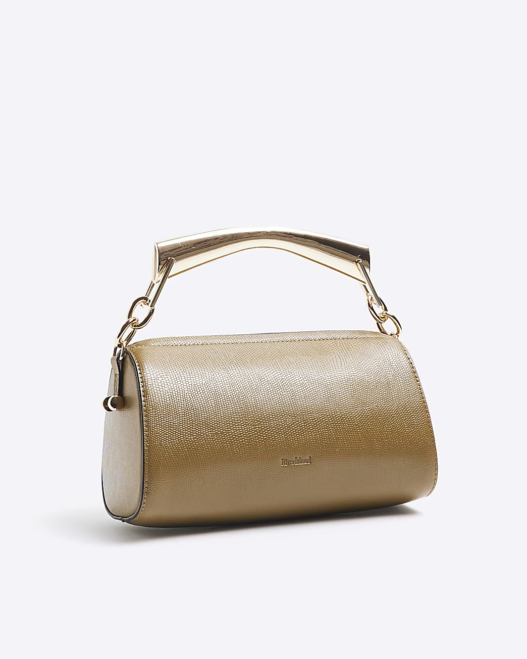 Brown Metal Handle Cross Body Bag | River Island UK & IE