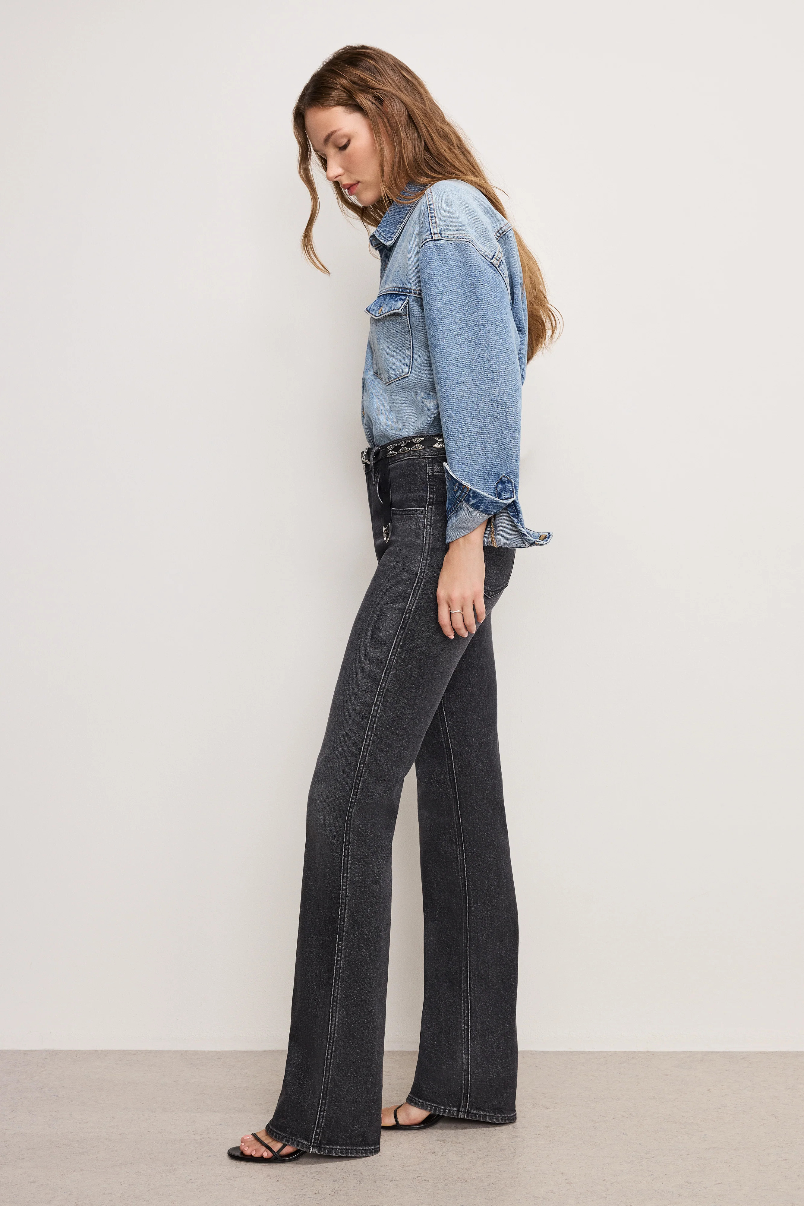 GOOD COWBOY BOOTCUT JEANS | BLACK354 - GOOD AMERICAN | Good American