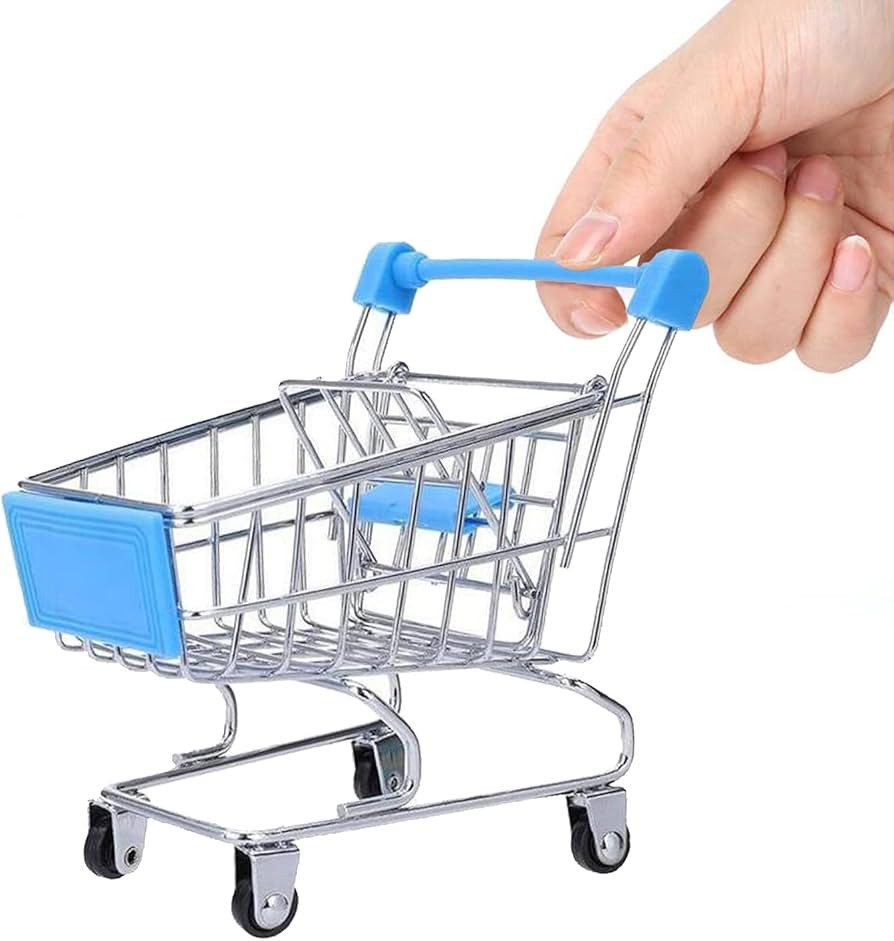 Mini Shopping Cart，Supermarket Handcart Mini Shopping Cart Mini Supermarket Storage Toy Decorat... | Amazon (US)