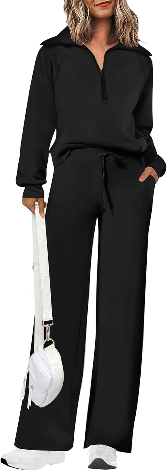 PRETTYGARDEN Women's 2 Piece Matching Lounge Set Sweatsuits | Amazon (US)