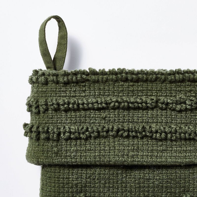 Textural Woven Holiday Stocking Green - Threshold™ designed with Studio McGee | Target