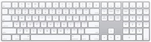 Apple Magic Keyboard with Numeric Keypad (Wireless, Rechargable) (US English) - Silver | Amazon (US)