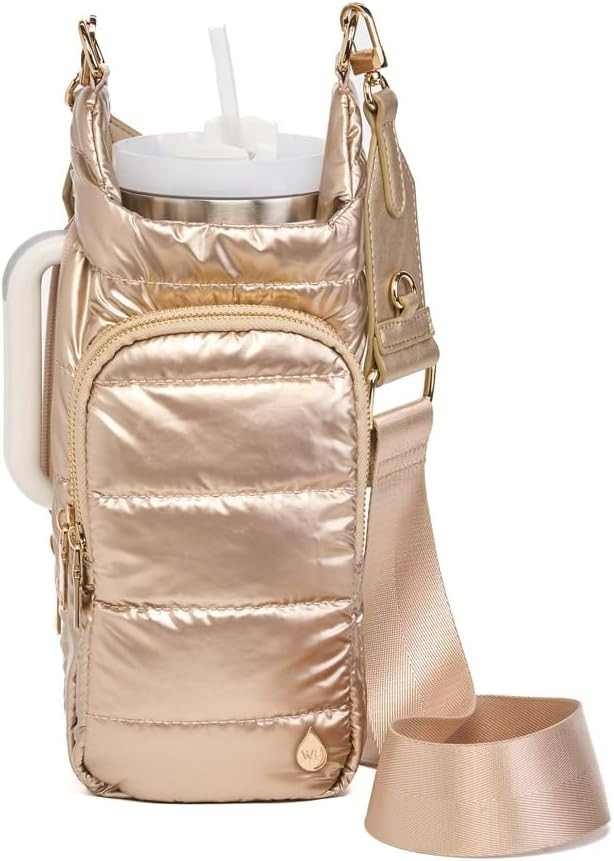 Original HydroBag Handle Collection | Large Crossbody Water Bottle Holder with Strap & Zipper Slo... | Amazon (US)