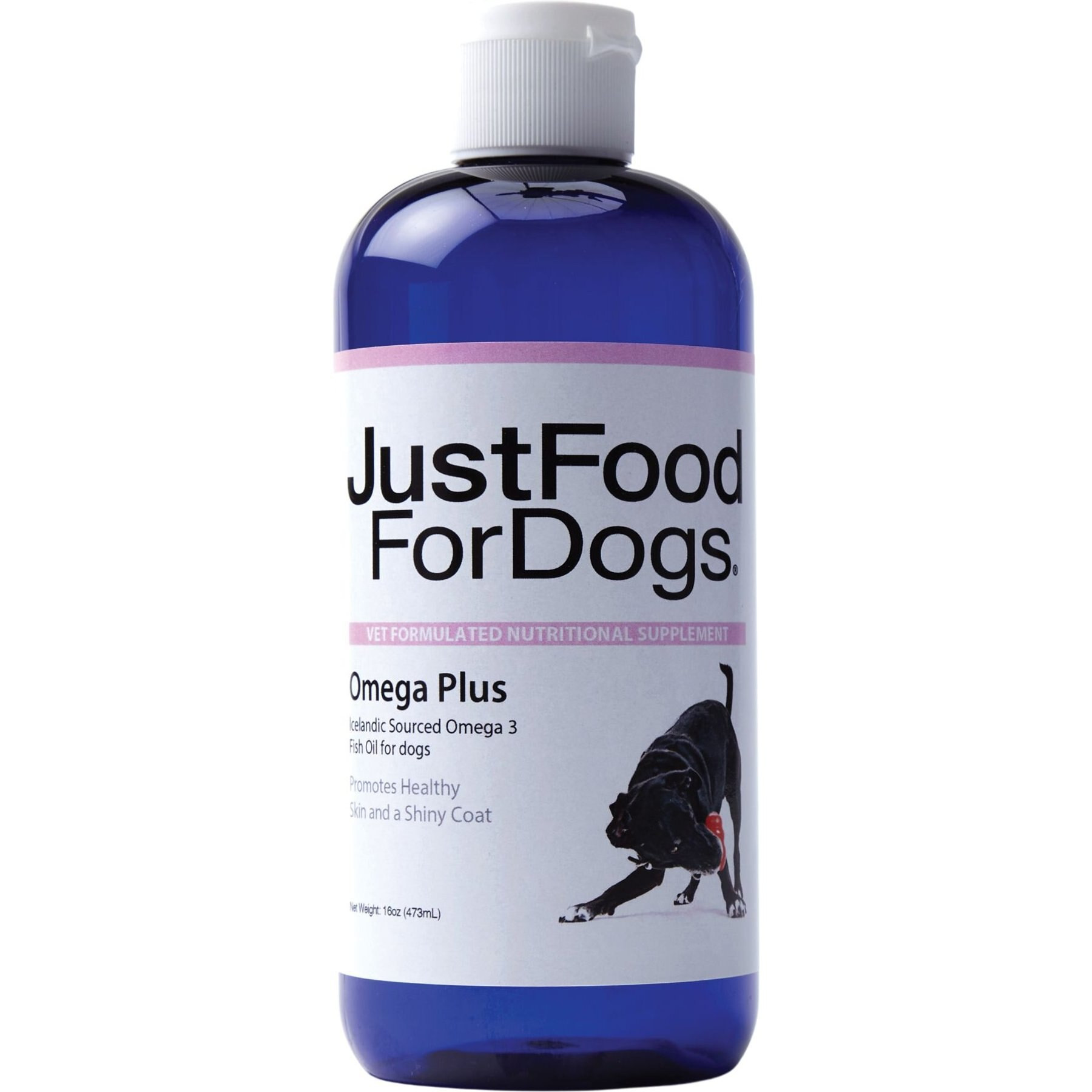 JUSTFOODFORDOGS Omega Plus Fish Oil Supplement for Dogs, 16-oz bottle - Chewy.com | Chewy.com