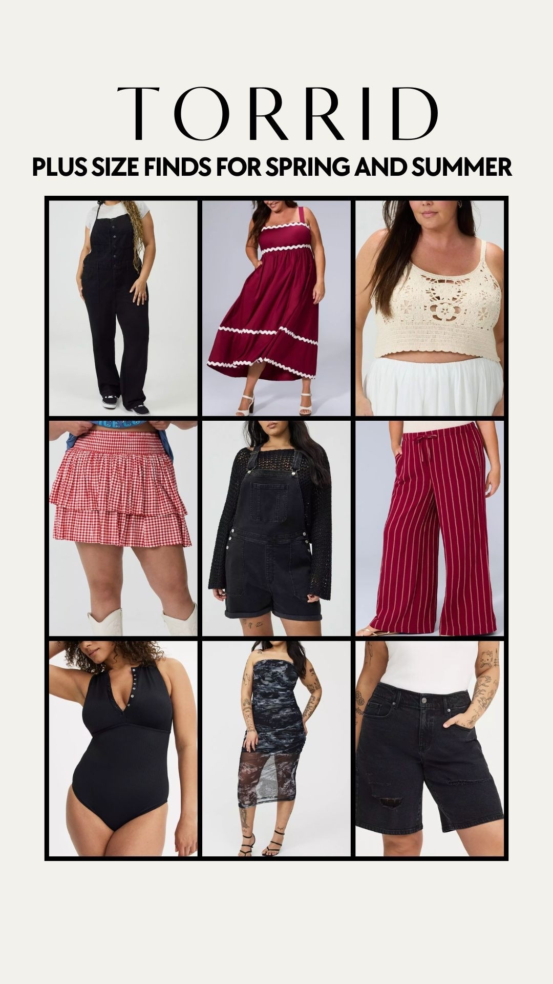 @Torrid finds! So many cute summer outfits for plus size and midsize!