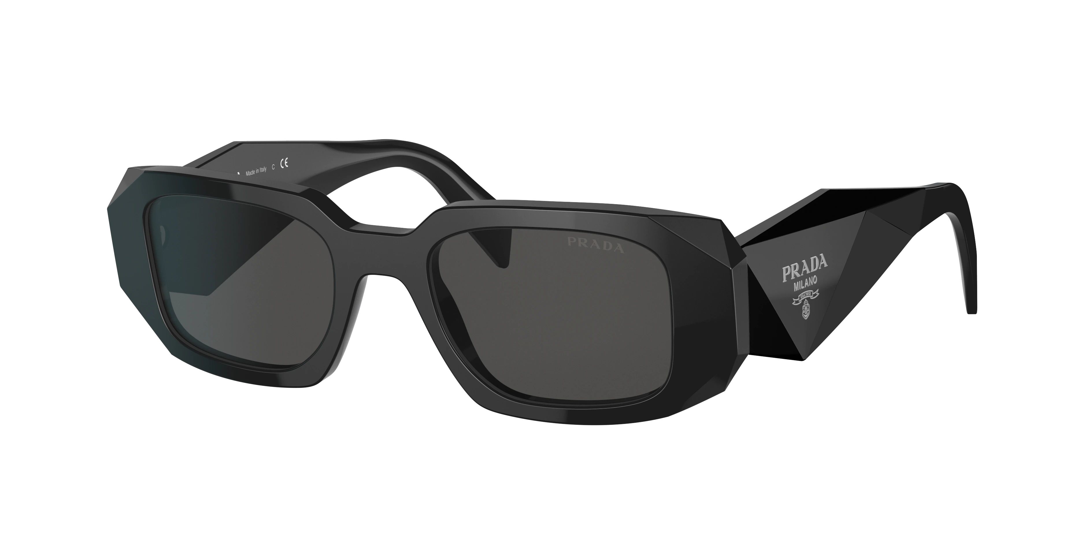 Prada Woman Sunglass PR 17WS - Frame color: Black, Lens color: Dark Grey | Sunglass Hut EU