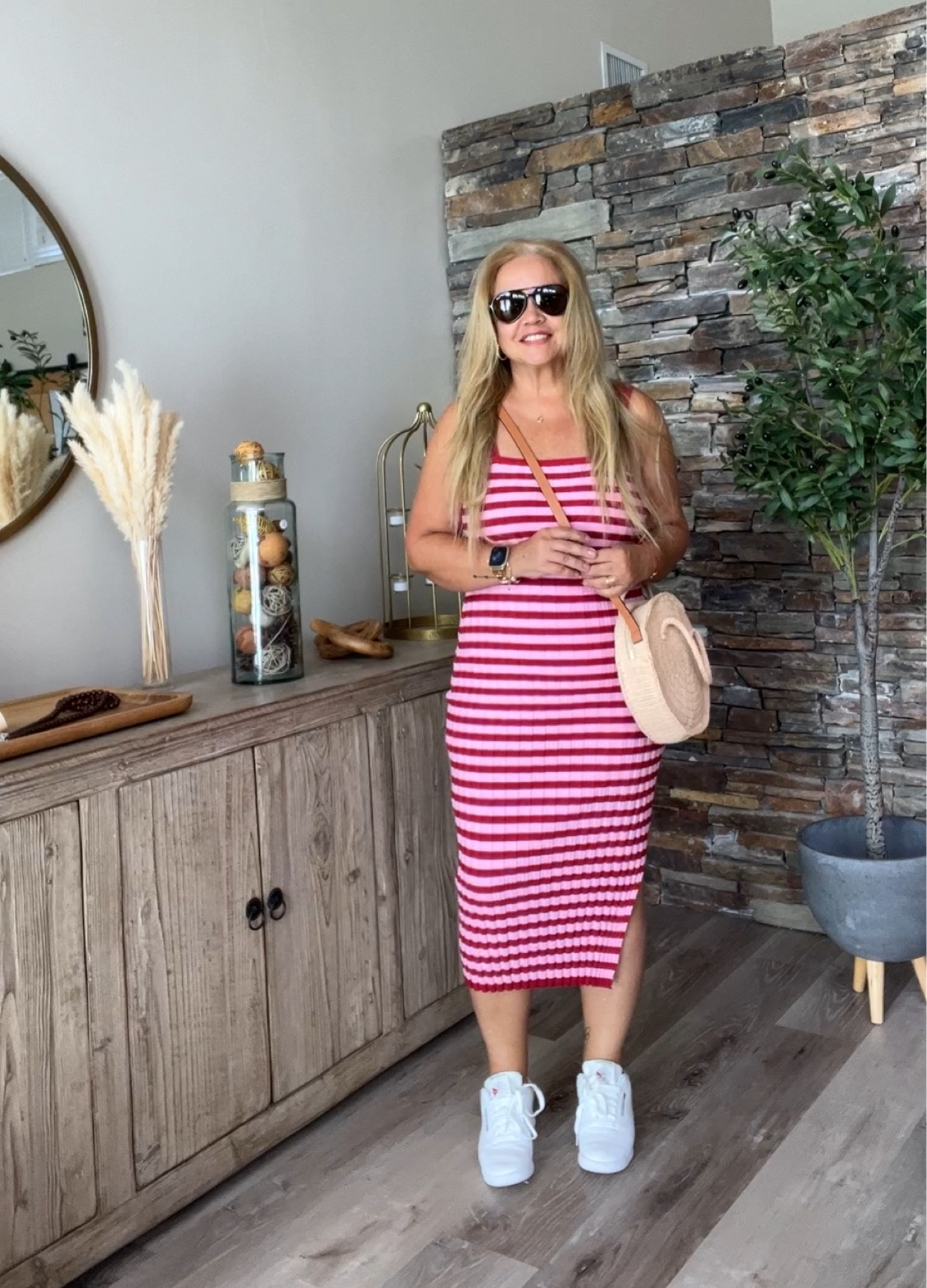 I love to find good quality brands on Amazon and @merokeety is one of them, I have several outfits and I’ll be sharing with you.
Today is the Strappy Tank, has high quality knitted fabric. It’s casual and sexy. I’m 5’3 wearing size medium. 
Shoes Reebok Princess and straw bag.

#merokeety#merokeetyofficial

#LTKTravel #LTKMidsize #LTKSummerSales

#LTKShoeCrush #LTKMidsize #LTKOver40