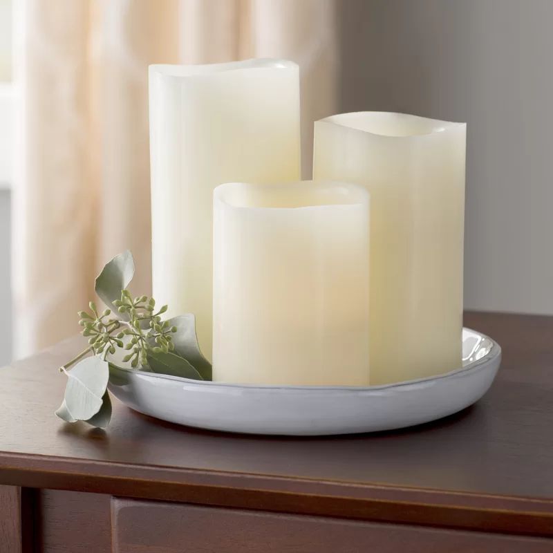 3 Piece Unscented Flameless Candle Set | Wayfair North America