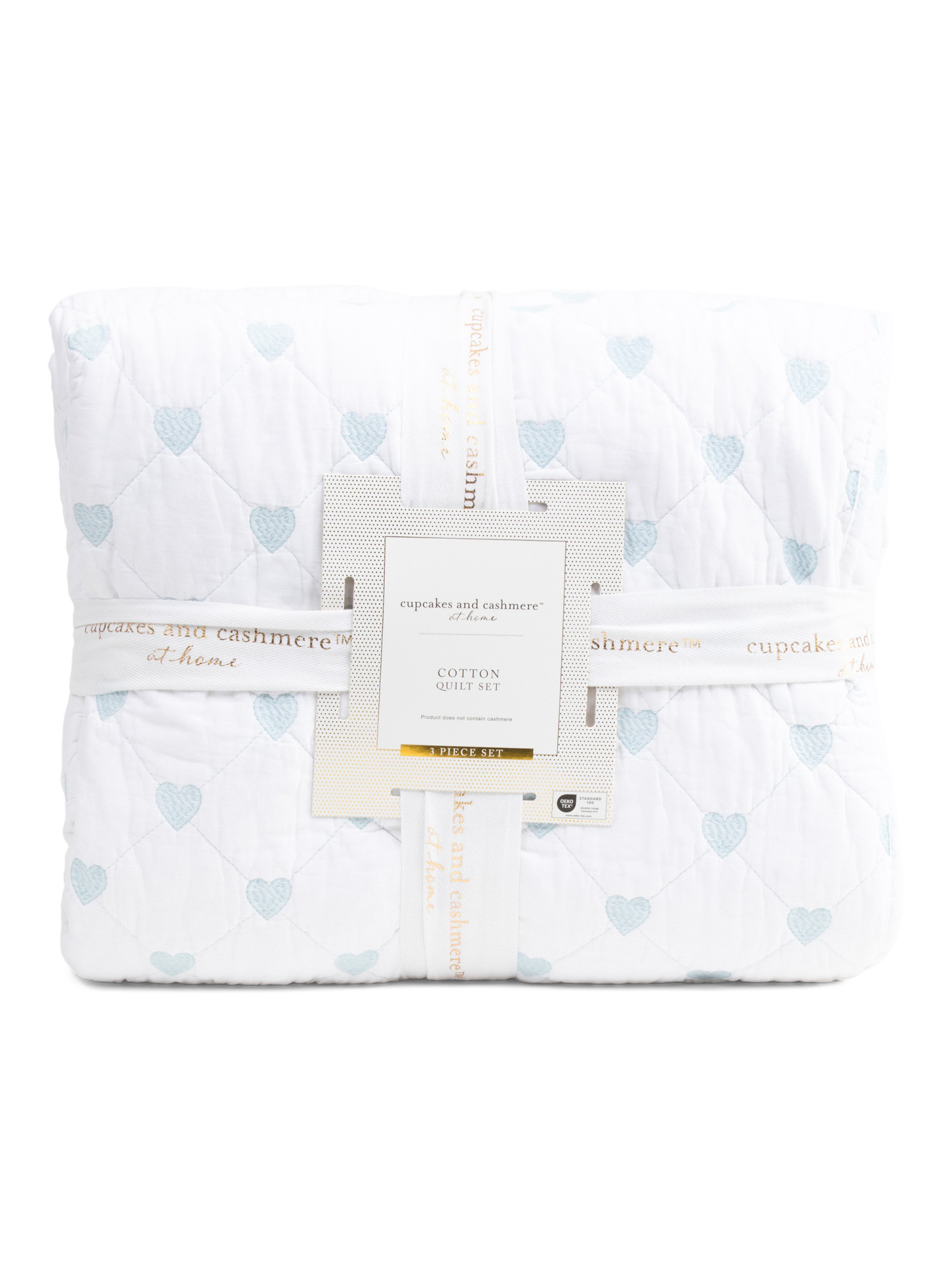 Cotton Embroidered Hearts Quilt Set | Bed & Bath | Marshalls | Marshalls