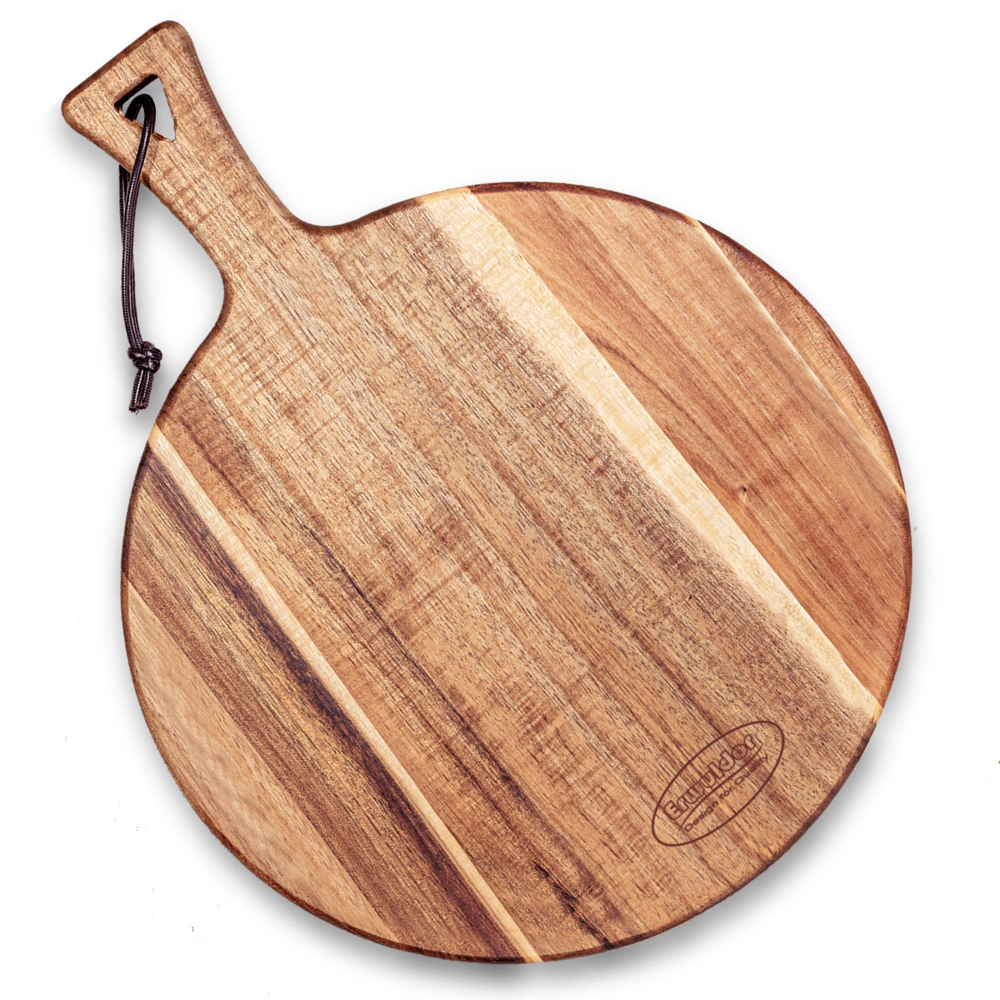 Acacia Wood Cutting Board -16x12" Round cutting board with Handle-charcuterie boards-Serving Boar... | Amazon (US)