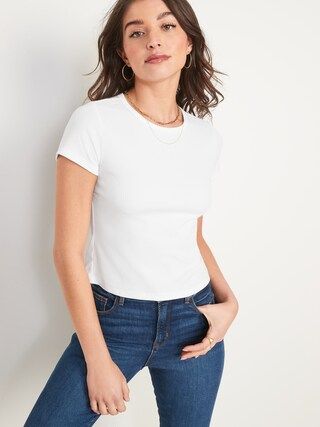 Cropped Rib-Knit T-Shirt 2-Pack for Women | Old Navy (US)