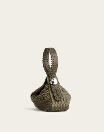 The Sculpted Metal Wristlet Bag | Madewell