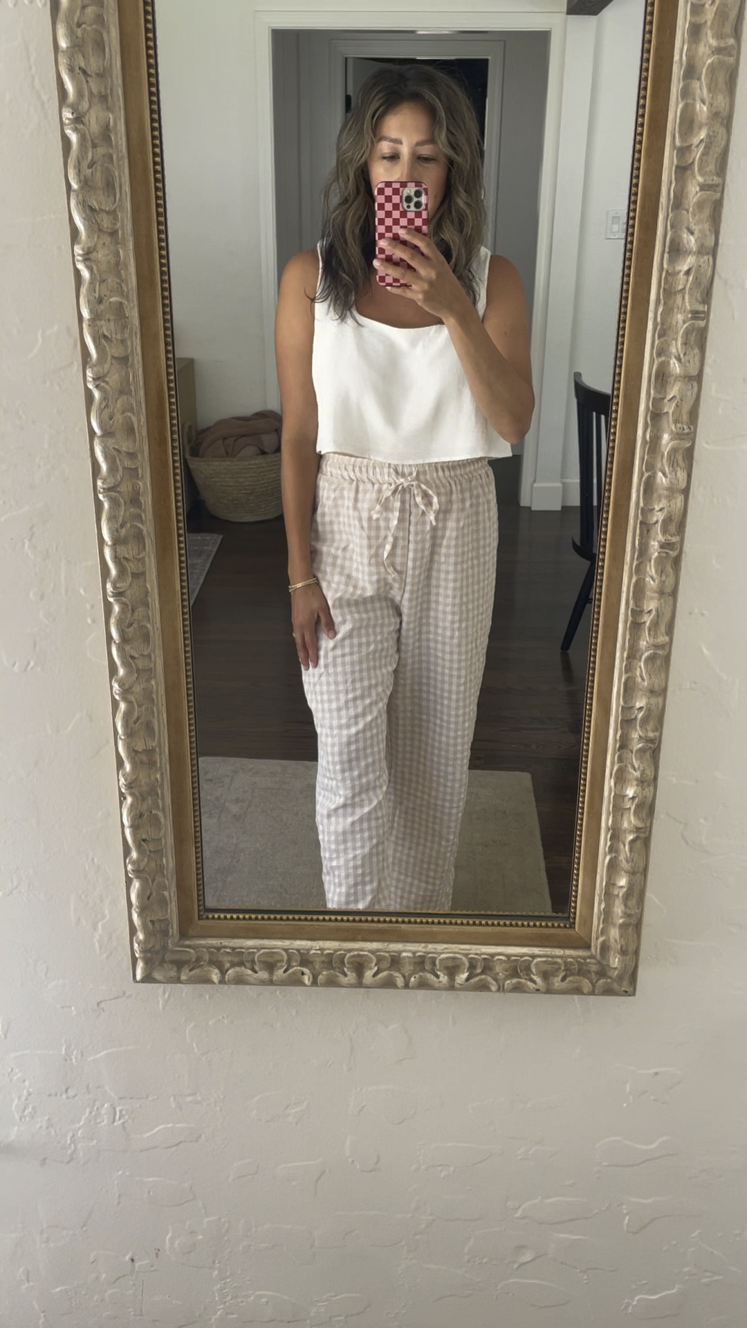 Loving these gingham pants for summer. With a little crop top, it’s like publicly acceptable pjs 😂🙌🏽✨

#LTKMidsize #LTKFindsUnder50 #LTKStyleTip