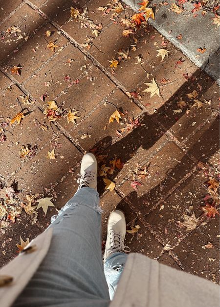 Fall / winter boots and shacket season in full swing. 

🗝️: fall boots, winter boots, combat boots, shacket, cream jacket, fall outfit, winter outfit 

#LTKunder100 #LTKshoecrush #LTKSeasonal