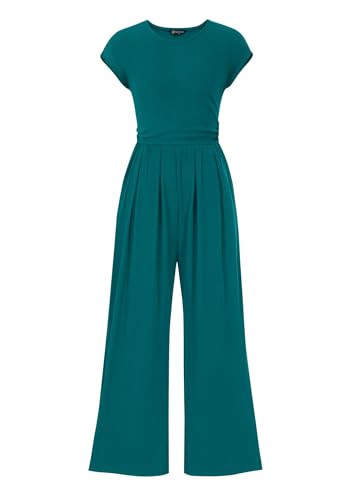 PRETTYGARDEN Summer Jumpsuits for Women Dressy Casual(Malachite Green,L) | Amazon (US)