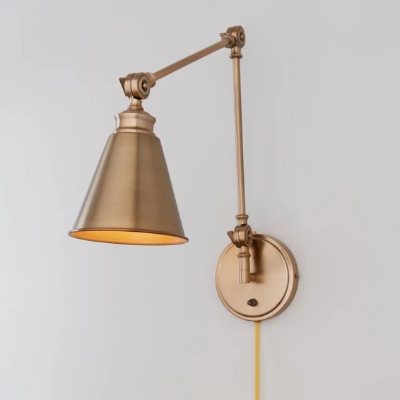 Adjustable Arm Cone Wall Sconce | Shades of Light