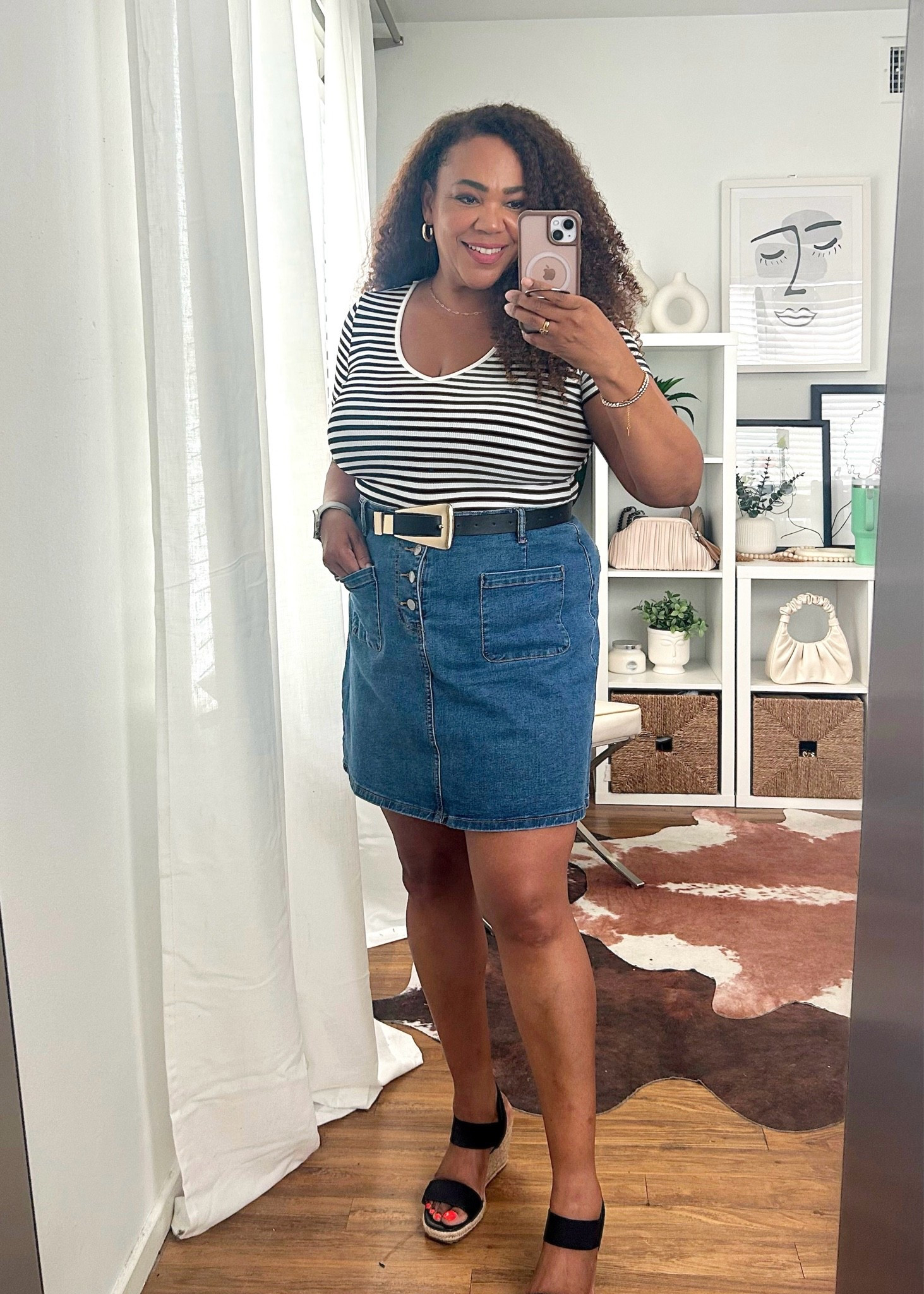 Match 🍵 date with my sister outfit.  Top size large skirt xl.

#LTKootd #LTKMidsize #LTKOver40