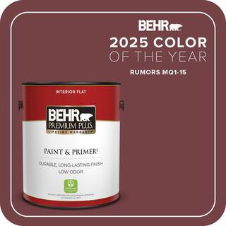 1 gal. #MQ1-15 Rumors Flat Low Odor Interior Paint & Primer | The Home Depot