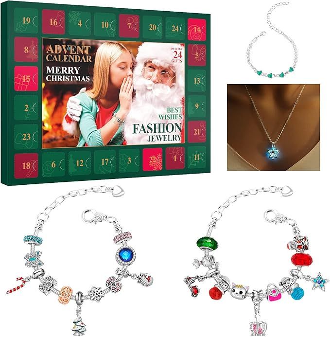 Advent Calendar, [New 2021] Christmas Advent Calendar, Advent Calendar Jewelry for Girl with 3 Ad... | Amazon (US)