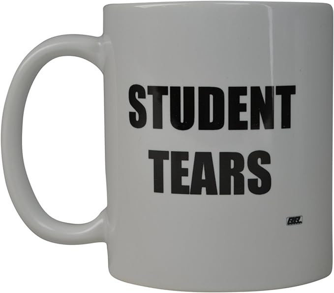 Rogue River Tactical Funny Coffee Mug - Student Tears Cup, Gift Idea for Teachers, 11 Oz, White | Amazon (US)