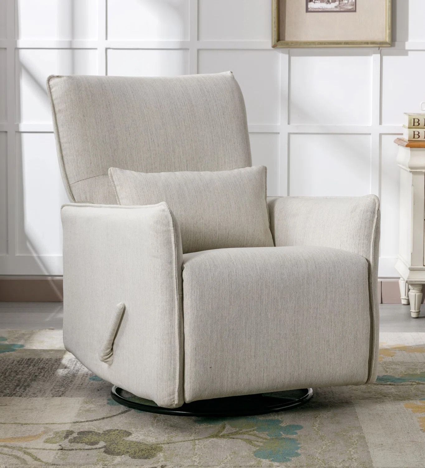 Ellis Upholstered Swivel Reclining Glider | Wayfair North America