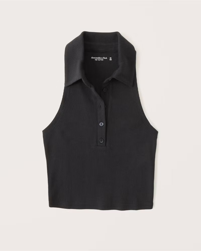 Ribbed Polo Tank | Abercrombie & Fitch (US)