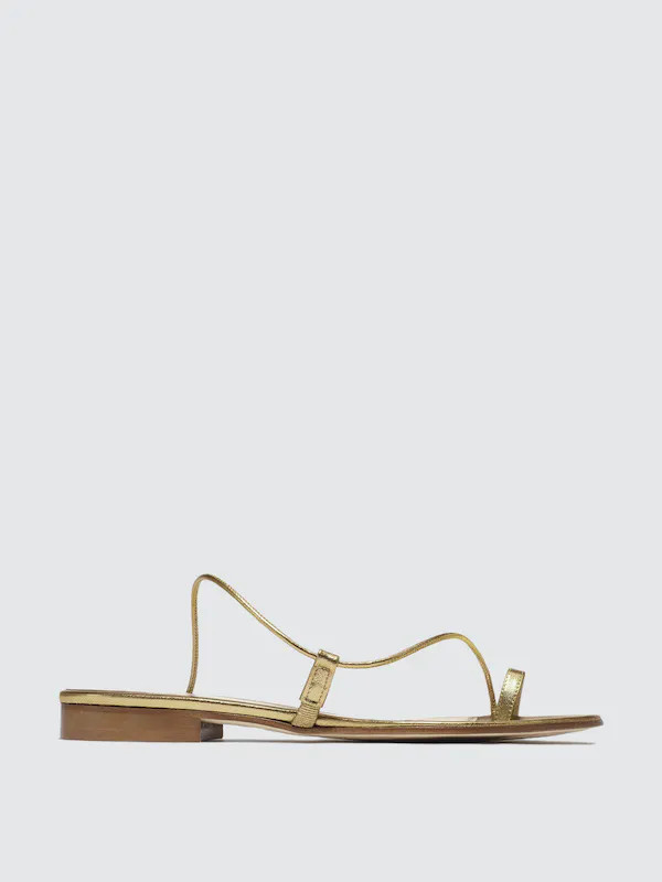 Emme Parsons Susan Slide in Gold - Gold - 39 | Verishop