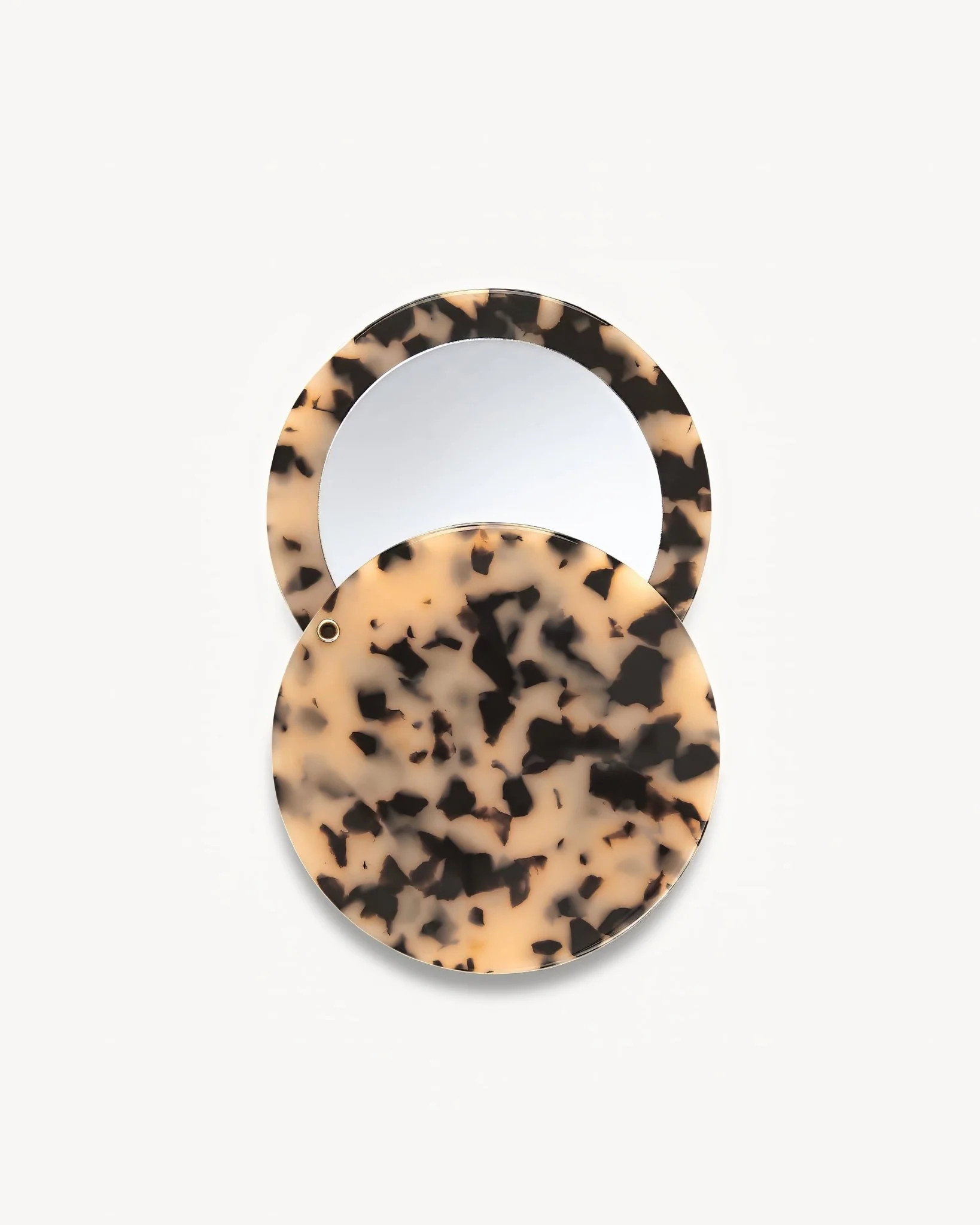 Machete Pocket Circle Mirror in Blonde Tortoise. | Machete