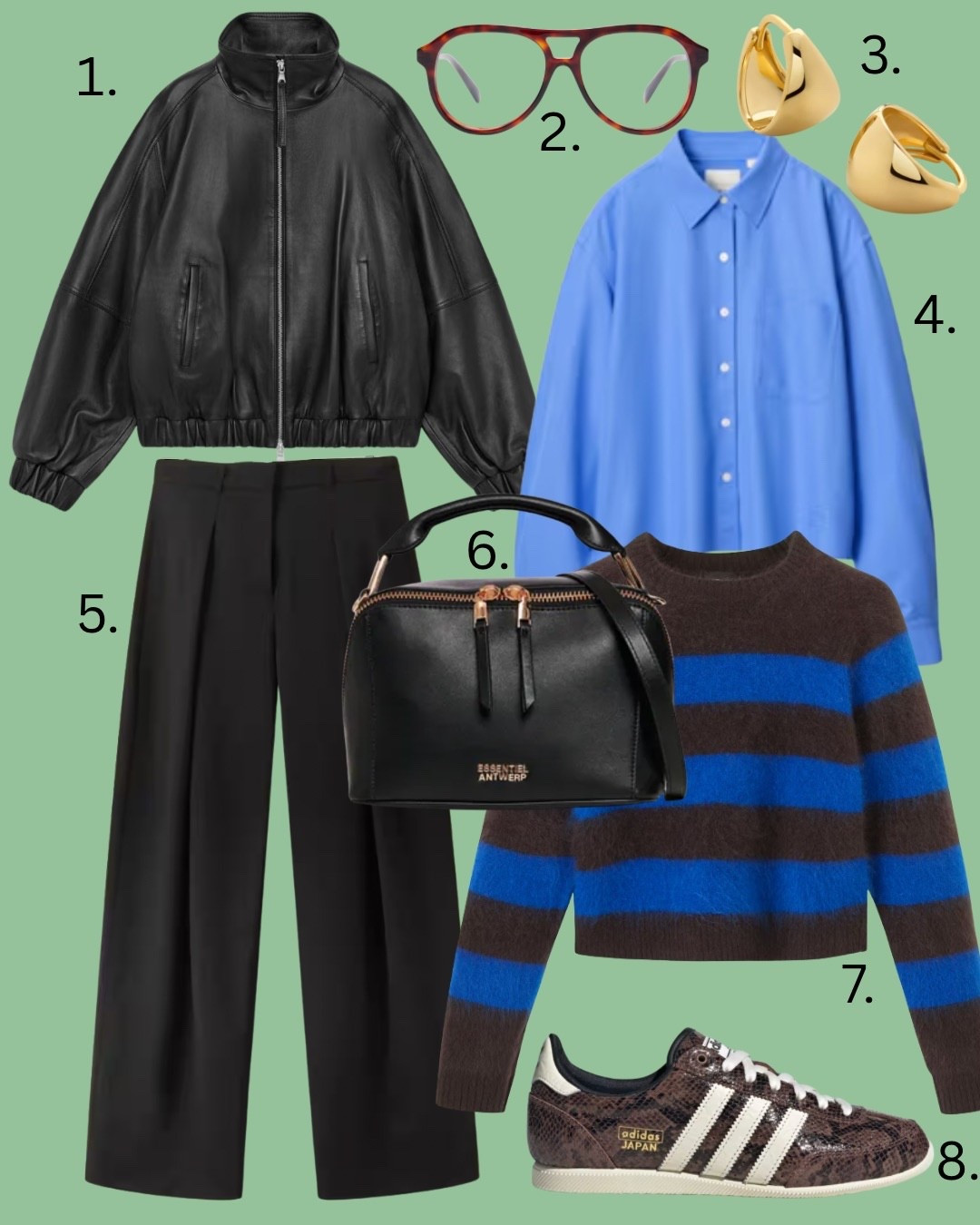 February outfit idea. Stripe jumper, leather jacket, adidas trainers 

#LTKuk #LTKover50style #LTKwinter