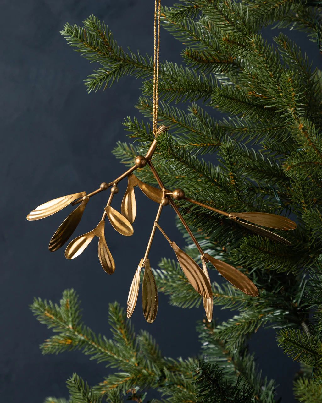 Brass Mistletoe Ornament | McGee & Co.
