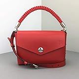 Genuine Leather Handbags for Women 7.9 inch - Red Small Crossbody Bag with Top-Handle - Mini Handmad | Amazon (US)